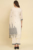 Elegant Off - White Embroidered Cotton Silk Salwar Suit with Dupatta - Mangaldeep NX