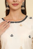 Elegant Off - White Embroidered Cotton Silk Salwar Suit with Dupatta - Mangaldeep NX