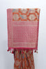 Elegant Orange and Pink Banarasi Silk Saree Traditional Festive & Wedding Wear - Mangaldeep NX