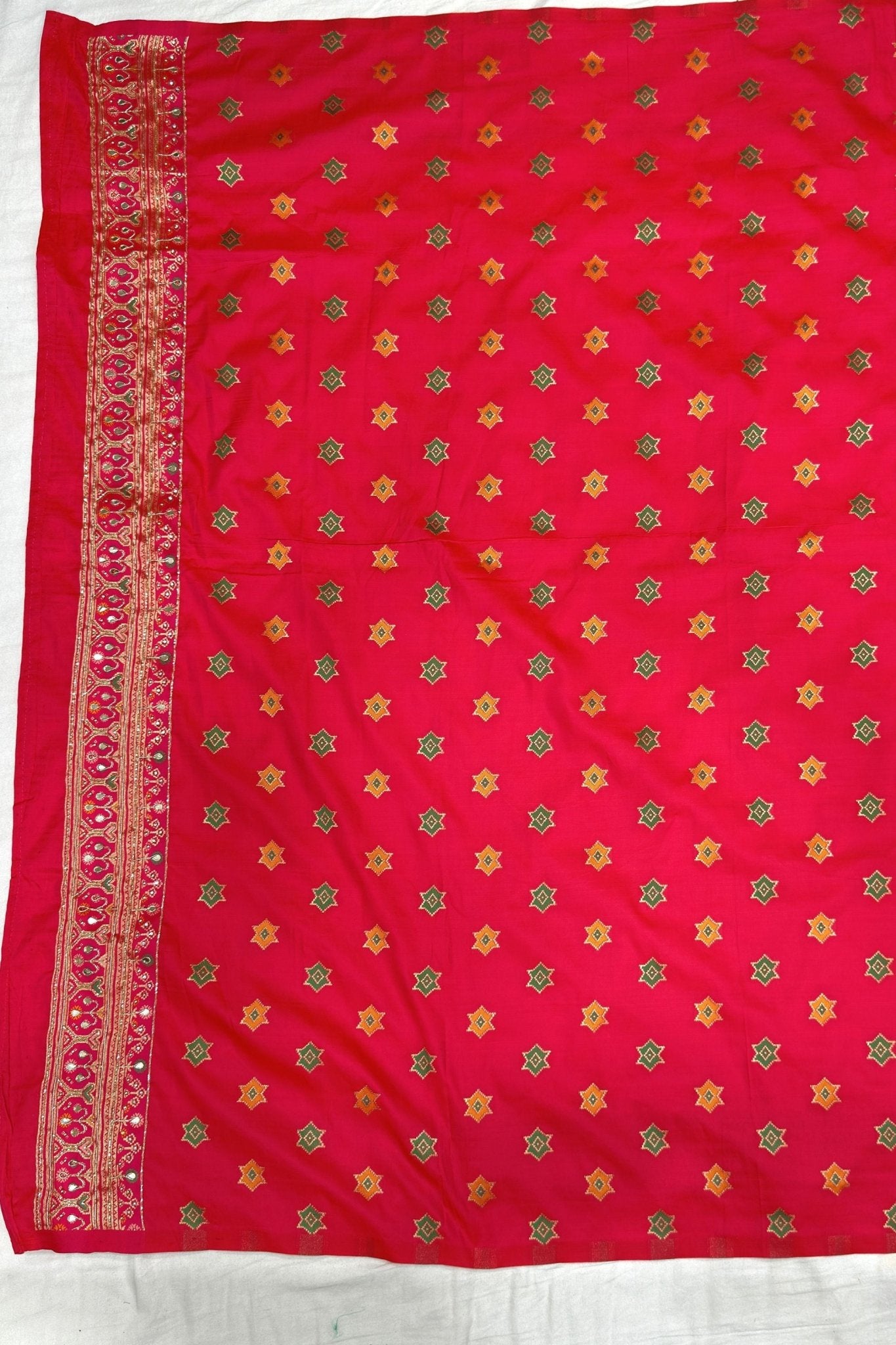 Elegant Orange Embroidered Silk Saree - Mangaldeep NX