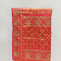 Elegant Orange & Red Banarasi Silk Saree - Mangaldeep NX