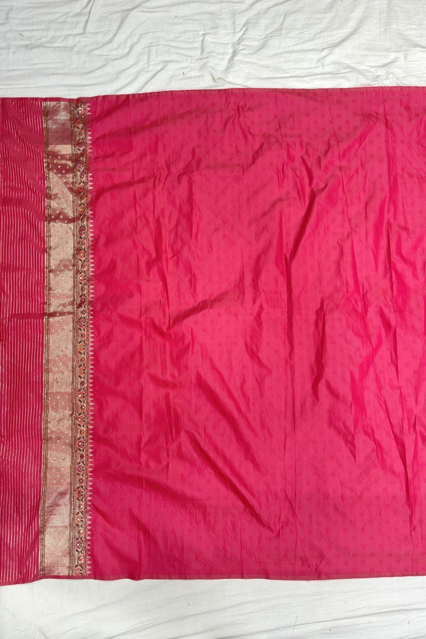 Elegant Peach Banarasi Silk Saree - Mangaldeep NX