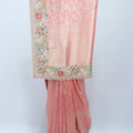 Elegant Peach Banarasi Silk Saree Traditional Wedding Festive Wear - Mangaldeep NX