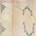 Elegant Peach Embroidered Silk Saree - Mangaldeep NX