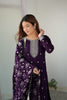 Elegant Purple Embroidered Kurta Set with Dupatta - Mangaldeep NX