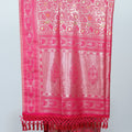 Elegant Rani Pink Banarasi Silk Saree Floral Motifs & Rich Pallu Wedding & Festive Wear - Mangaldeep NX