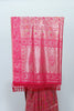Elegant Rani Pink Banarasi Silk Saree Floral Motifs & Rich Pallu Wedding & Festive Wear - Mangaldeep NX