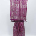 Elegant Rani Pink Banarasi Silk Saree Tassel Pallu – Perfect for Weddings & Festivals - Mangaldeep NX