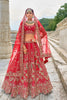 Elegant Red Bridal Lehenga Choli with Heavy Zari, Sequin, and Embroidery Work - Mangaldeep NX