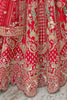 Elegant Red Bridal Lehenga Choli with Heavy Zari, Sequin, and Embroidery Work - Mangaldeep NX