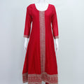 Elegant Red Georgette Embroidered Kurta Set with Dupatta - Mangaldeep NX