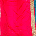 Elegant Teal Blue Banarasi Silk Saree - Mangaldeep NX