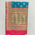 Elegant Teal Blue Banarasi Silk Saree - Mangaldeep NX