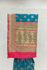 Elegant Teal Blue Banarasi Silk Saree - Mangaldeep NX