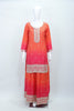 Embroidered Orange Pink Georgette Sharara Suit Set - Mangaldeep NX