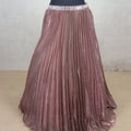 Fancy Coffee Brown Pleated Party Wear Lehenga Choli - Mangaldeep NX