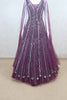 Fancy Maroon Mirror Work Gown with Full Sleeves - Mangaldeep NX