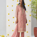 Fancy Pink Chiffon Embroidered Salwar Suit - Mangaldeep NX