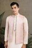Festive Beige Kurta Set with Koti Jacket - Mangaldeep NX