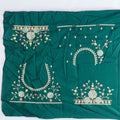 Fuchsia Pink Banarasi Silk Saree with Floral Embroidery and Green Contrast Border - Mangaldeep NX