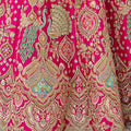 Fuchsia Pink Bridal Lehenga Choli with Heavy Zari and Embroidery - Mangaldeep NX