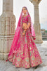 Fuchsia Pink Bridal Lehenga Choli with Heavy Zari and Embroidery - Mangaldeep NX