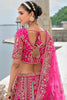 Fuchsia Pink Bridal Lehenga Choli with Heavy Zari and Embroidery - Mangaldeep NX