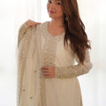 Glorious White Embroidered Kurta Set with Dupatta - Mangaldeep NX