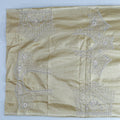 Golden Banarasi Silk Saree with Embroidered Border and Tassel Detailing - Mangaldeep NX