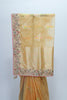 Golden Net Saree with Multicolor Embroidery and Designer Border - Mangaldeep NX