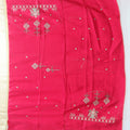 Golden Net Saree with Multicolor Embroidery and Designer Border - Mangaldeep NX
