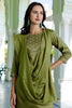 Great Olive Green Straight Suit Set for Women - Mangaldeep NX