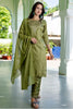 Great Olive Green Straight Suit Set for Women - Mangaldeep NX