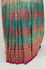 Green and Pink Banarasi Silk Saree - Mangaldeep NX