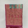 Green and Pink Banarasi Silk Saree - Mangaldeep NX