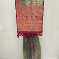 Green and Pink Banarasi Silk Saree - Mangaldeep NX