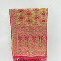 Green and Red Banarasi Silk Saree - Mangaldeep NX