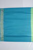 Green and Teal Banarasi Silk Saree with Zari Pallu - Mangaldeep NX