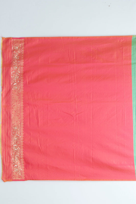 Green Bandhani Silk Saree Traditional Festive Wear - Mangaldeep NX