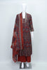 Handcrafted Maroon Ajrakh Print Cotton Suit Set with Dupatta - Mangaldeep NX