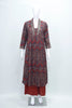 Handcrafted Maroon Ajrakh Print Cotton Suit Set with Dupatta - Mangaldeep NX