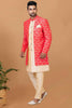 Handsome Jacquard Silk Designer Indo Western Suit - Mangaldeep NX