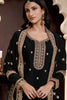 Latest Black Embroidered Sharara Suit for Women - Mangaldeep NX