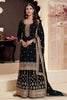 Latest Black Embroidered Sharara Suit for Women - Mangaldeep NX