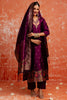 Latest Purple Cotton Silk Readymade Salwar Suit with Jacquard Work - Mangaldeep NX