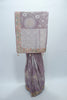 Lavender Banarasi Silk Saree with Silver Zari Weaving and Multicolor Embroidered Border - Mangaldeep NX