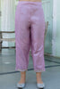 Lavender Embroidered Pant Style Salwar with White Net Dupatta - Mangaldeep NX