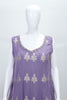 Lavender Sleeveless Anarkali Suit Set with Gota Patti Embroidery and Dupatta Festive Ethnic Wear for Women - Mangaldeep NX