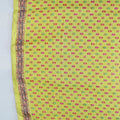 Lime Yellow Printed Saree with Colorful Rajasthani Folk Art and Tassel Pallu - Mangaldeep NX