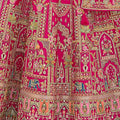 Lovely Fuchsia Pink Bridal Lehenga Choli with Heavy Zari and Intricate Embroidery - Mangaldeep NX